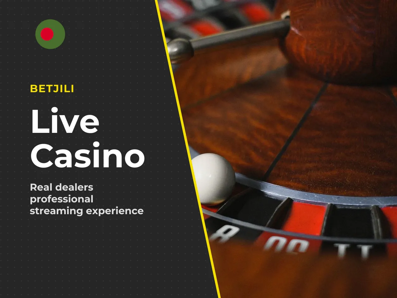 Live Casino and Table Games for Online Play. Live casino is one of Betjili's major product categories. Games are streamed from professional studios with real dealers, and players interact through a ch