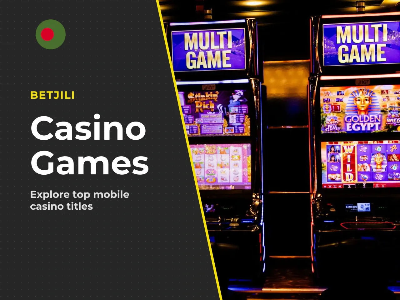 Casino and Other Mobile Game Options. The casino games section features titles from Pragmatic Play, JILI, PG Soft, and Red Tiger. Categories include: