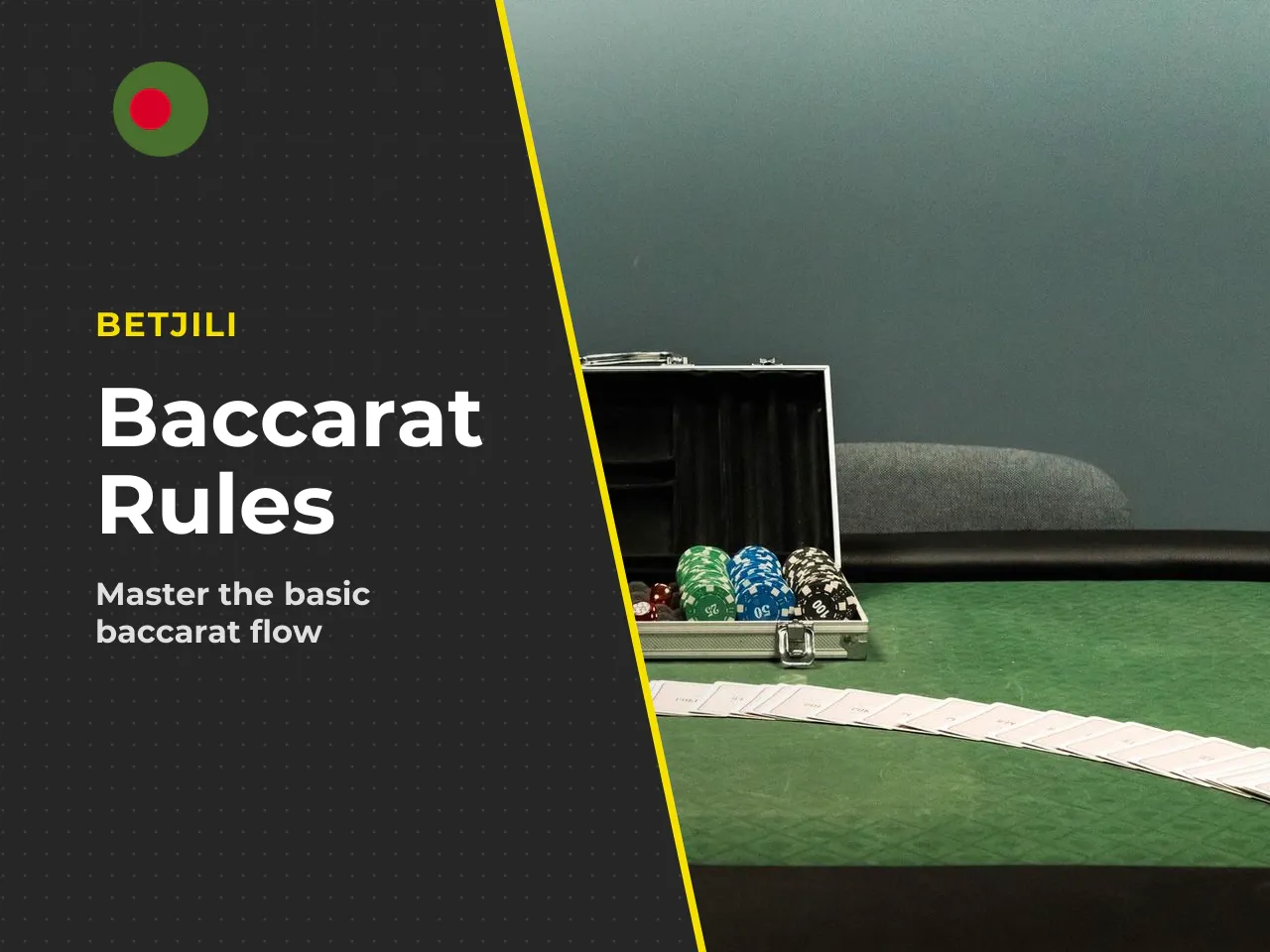 The Basic Flow of a Baccarat Hand. Every hand in baccarat involves exactly two sides: Player and Banker. Despite the names, you are not personally "the Player" — you are simply betting on which side w