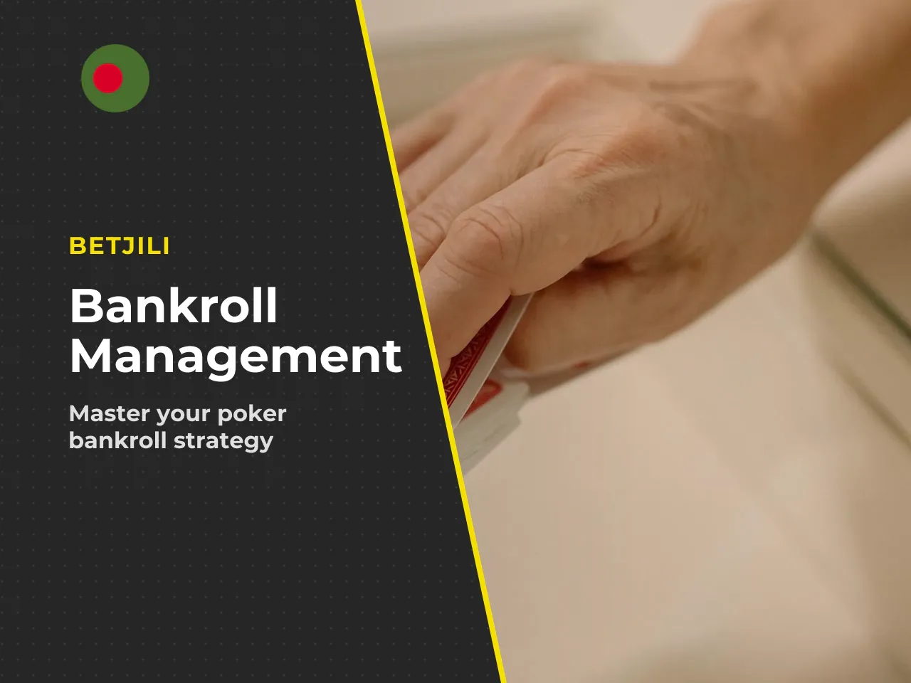 Money Control and Common Mistakes. **Manage your bankroll.** Bankroll management means only playing at stakes your total poker funds can support. A conservative guideline for beginners: - **Cash games
