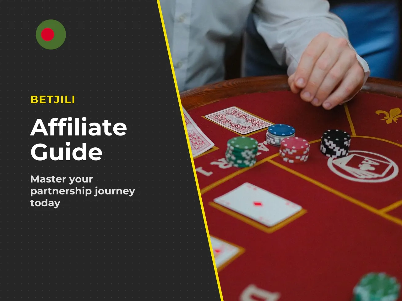 Here is the typical betjili affiliate sign journey from application to active account: 1. **Reviewing the terms (Pre-sign up).** Familiarize yourself with the RevShare or CPA models. Read the fine pri